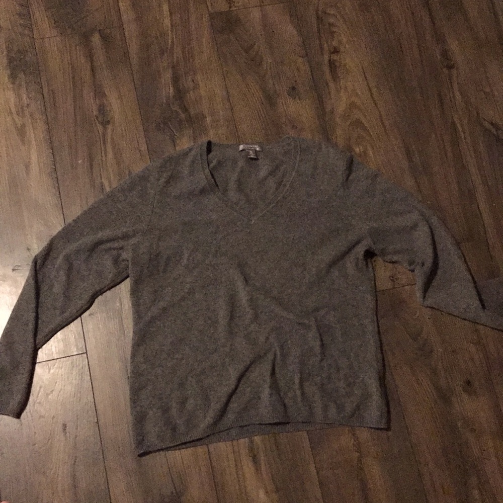 CASHMERE CharterClub sweater gray